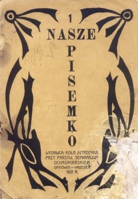 Okadka gazetki wydanej przez uczennice PSO w 1931 r.